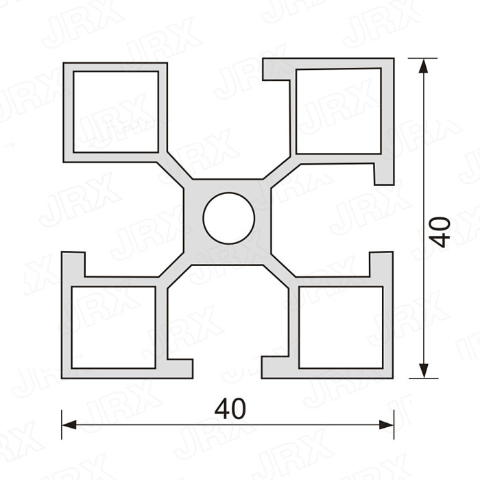 4040工业铝型材尺寸图
